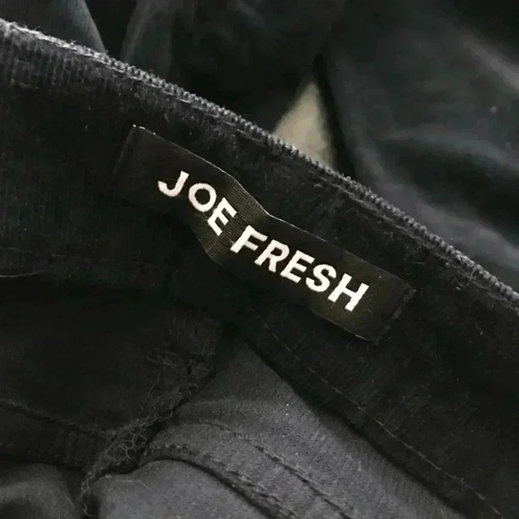 🌟Joe fresh slim corduroy mid rise navy blue pants 26x30 - Picture 11 of 13